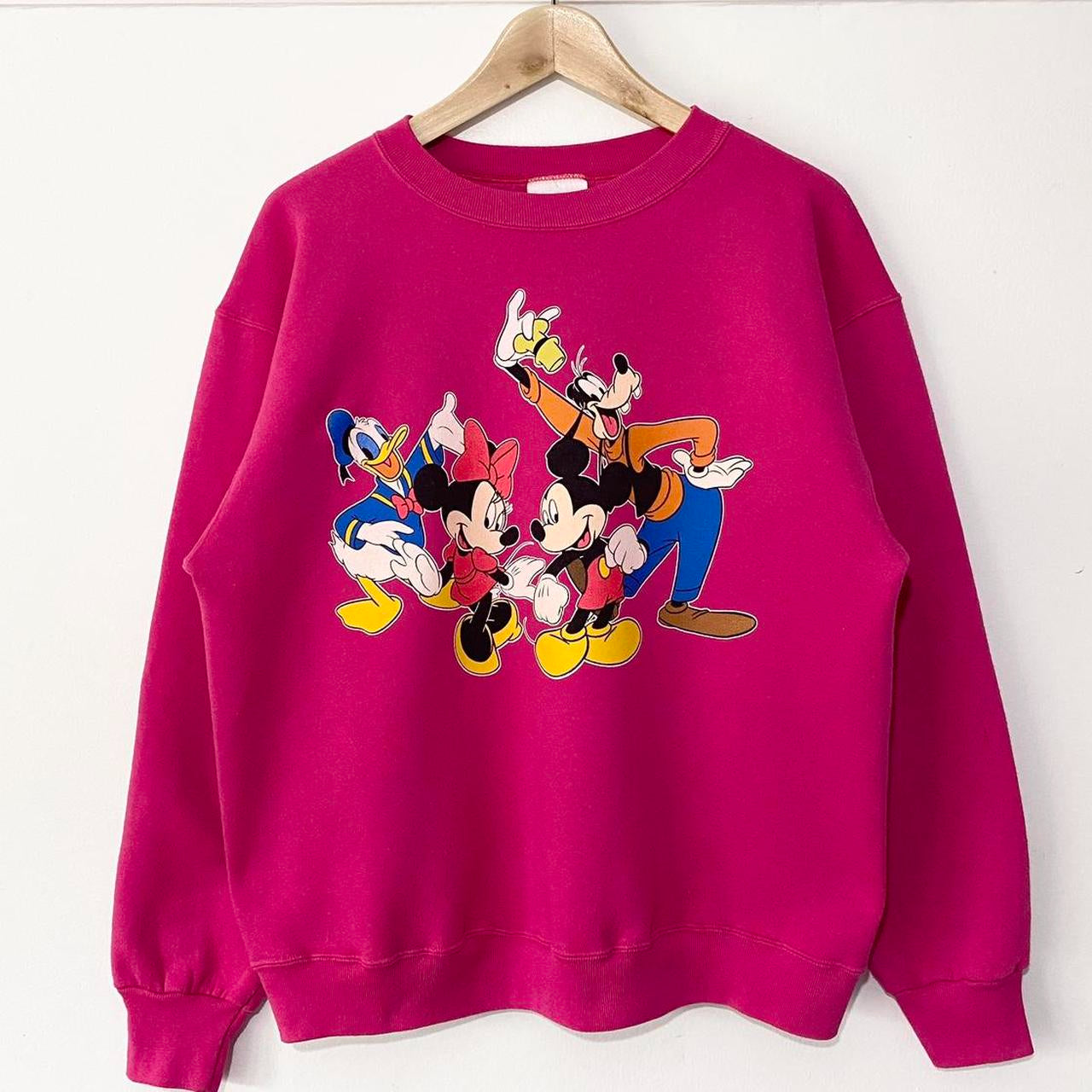 Pink best sale mickey sweatshirt