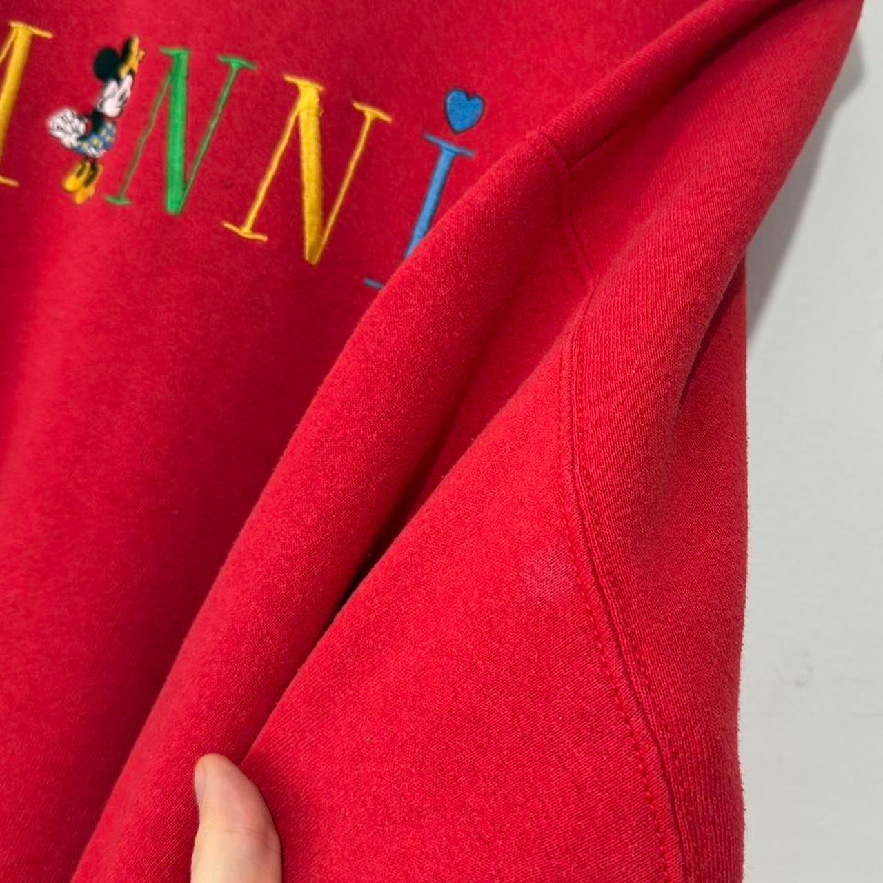 Vintage Minnie Spell Out Embroidered 90s Sweatshirt (XXL)
