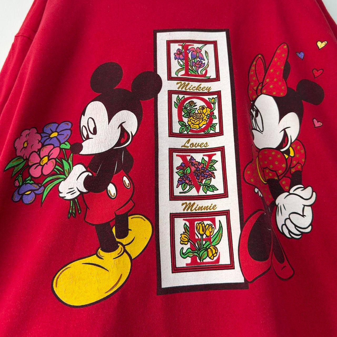 Vintage Minnie & Mickey Love 90s T Shirt (Boxy XXXL)