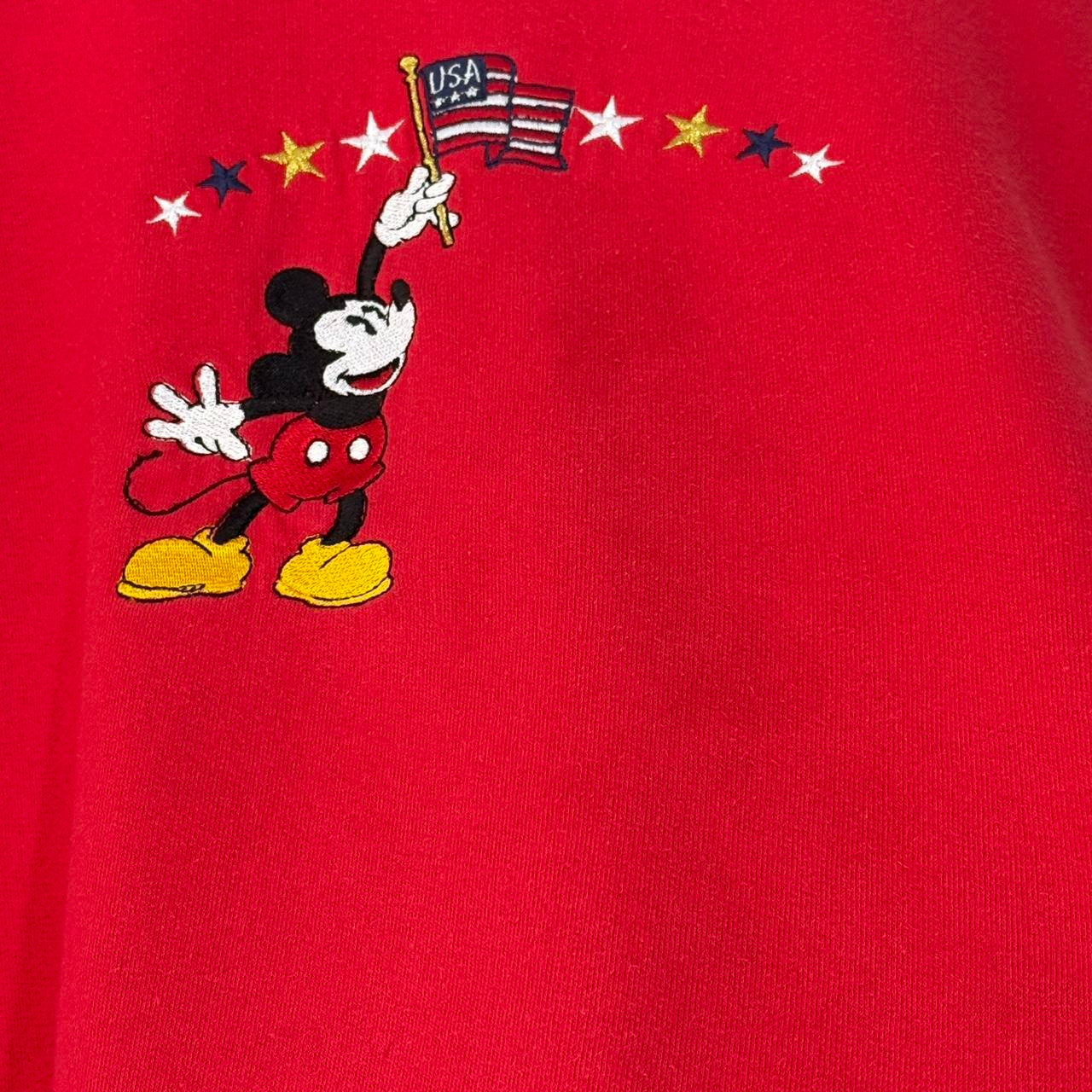 Mickey Mouse USA Embroidered 00s Sweatshirt (XL)