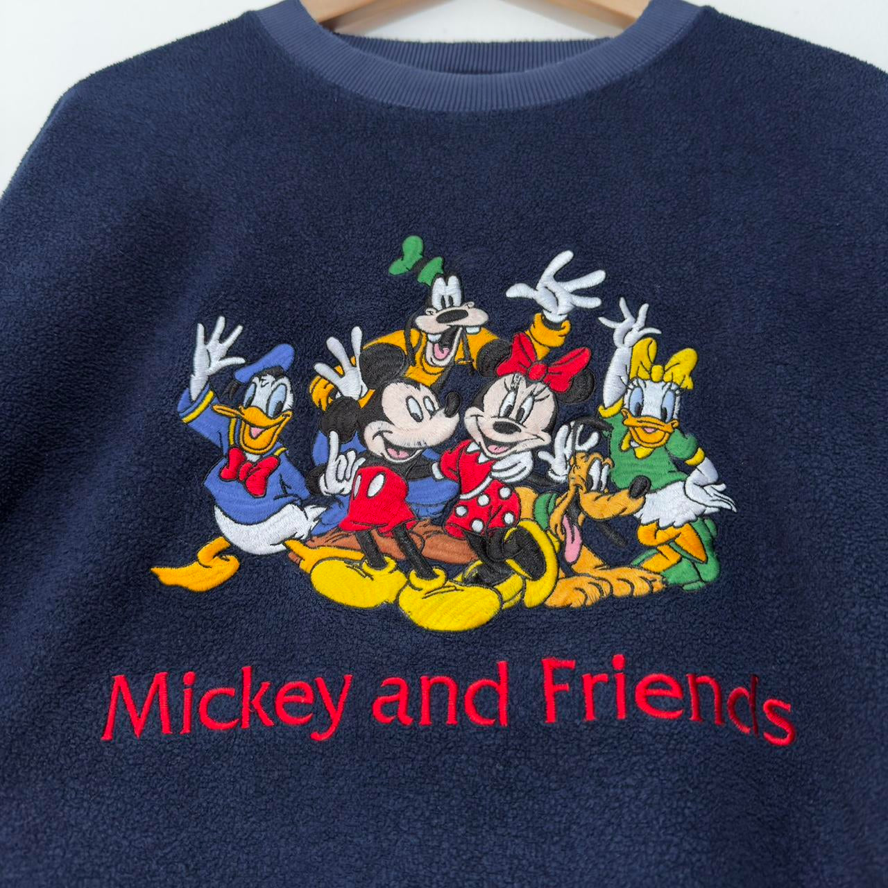 Vintage Mickey & Friends 90s Fleece Sweatshirt (M)