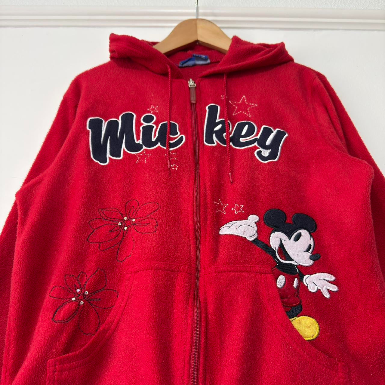 Mickey Fleece Zip Up Hoodie (S)