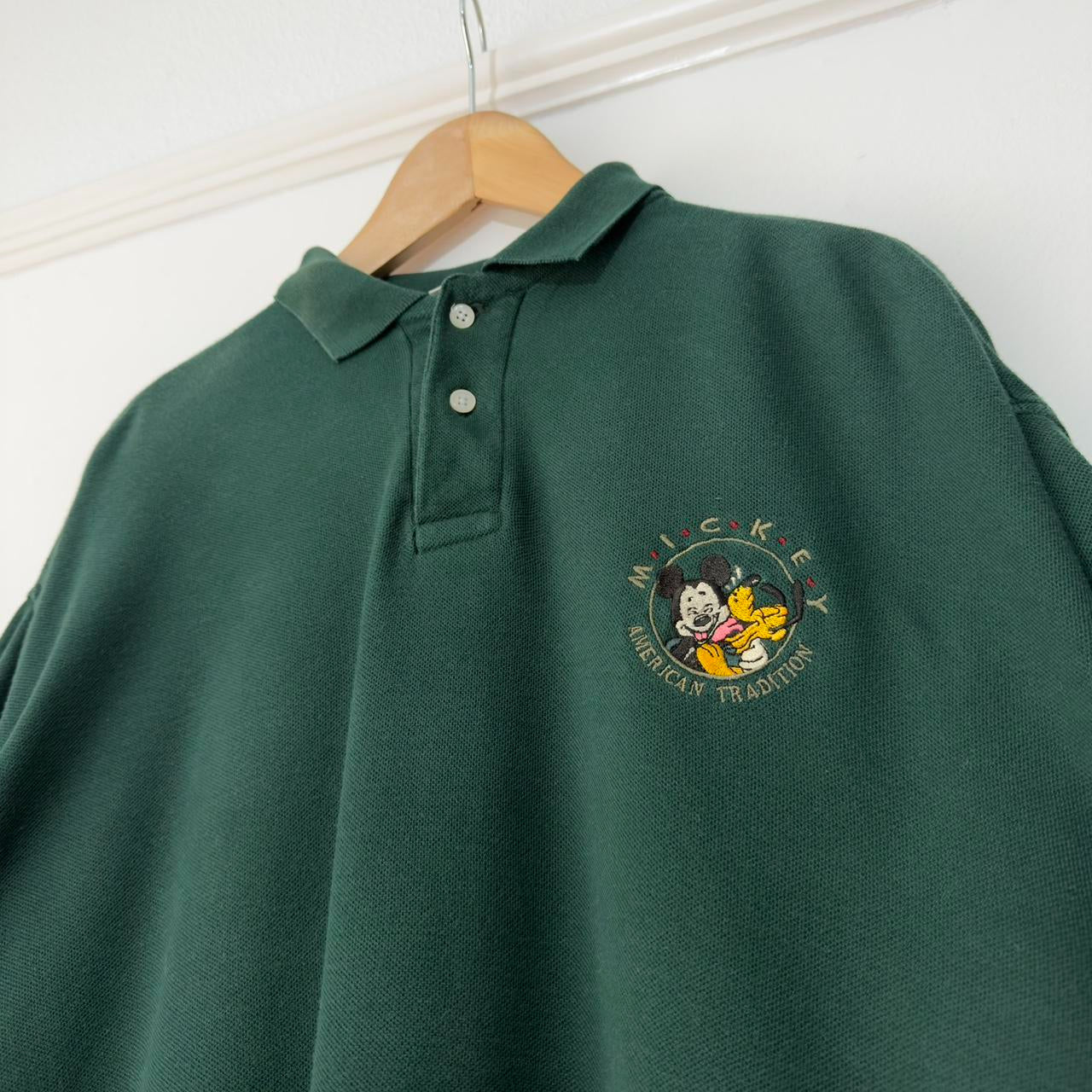 Vintage Mickey American Tradition 90s Polo Shirt (L/XL)