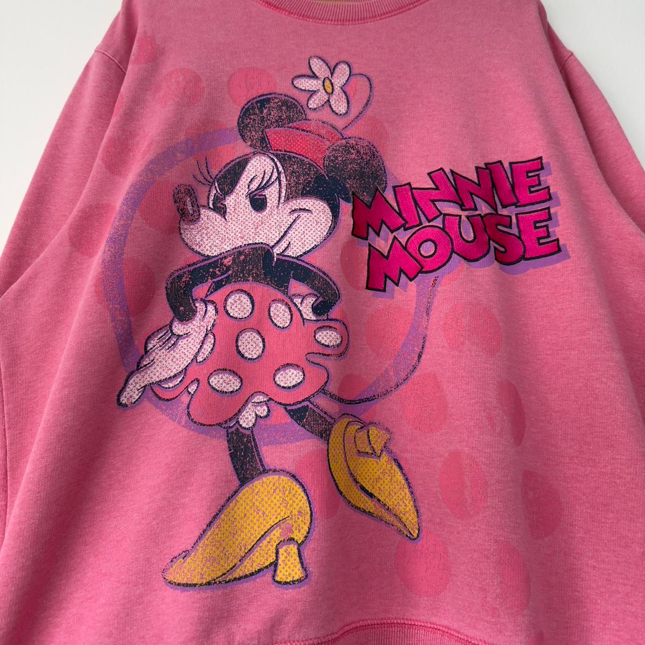 Pink Minnie Mouse 00s Sweatshirt (XL)