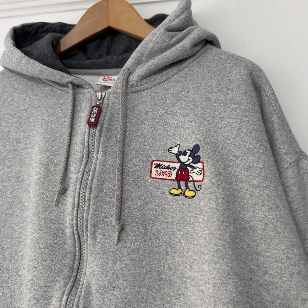 Vintage Mickey Mouse 00s Zip Up Hoodie (Boxy XL)