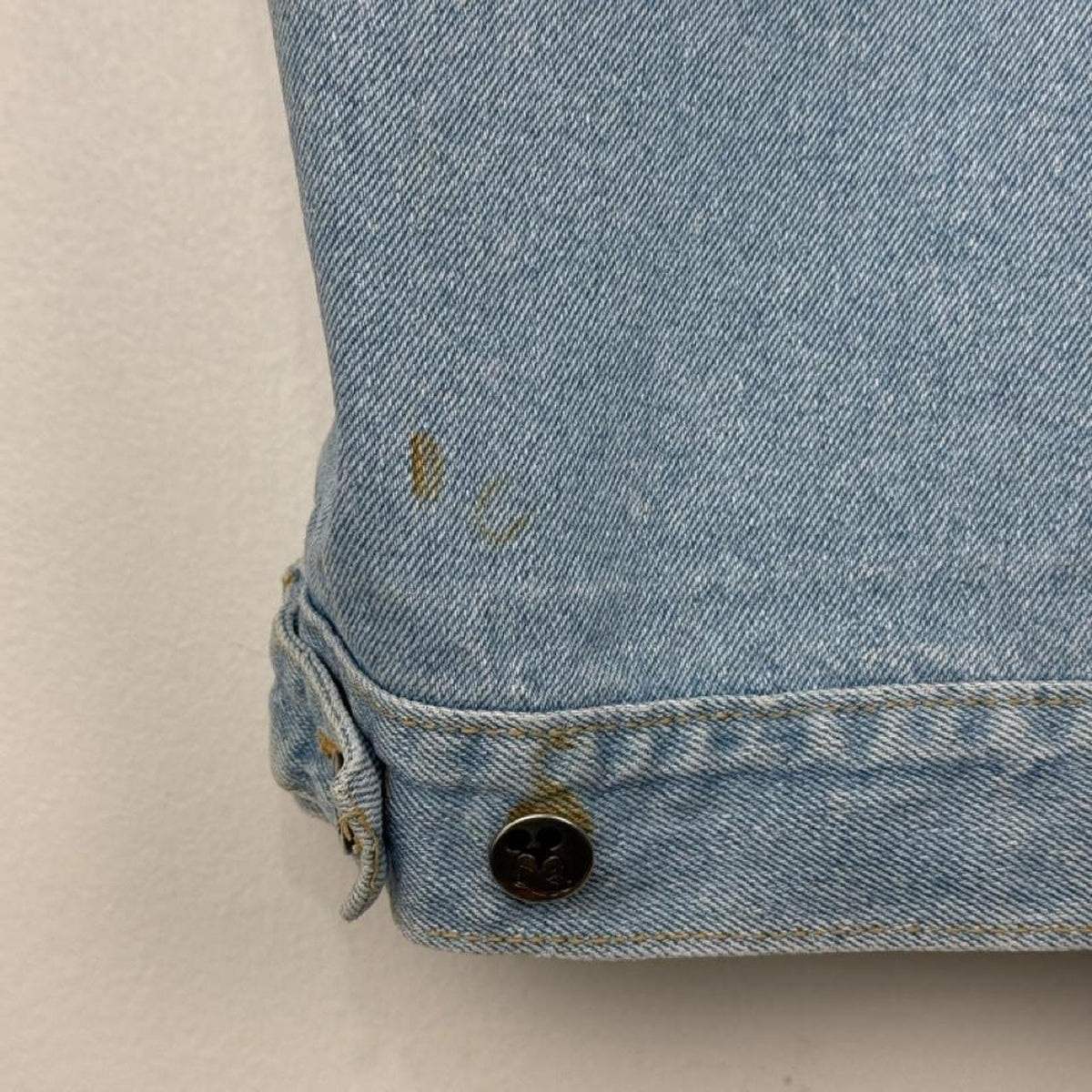 Vintage 90s Mickey Mouse Embroidered Denim Vest ()