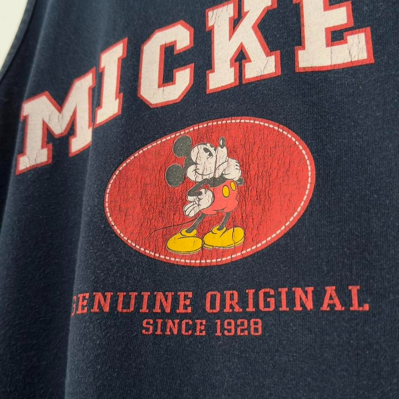 Vintage Mickey Spell Out 00s Vest Tank Top (XXL)