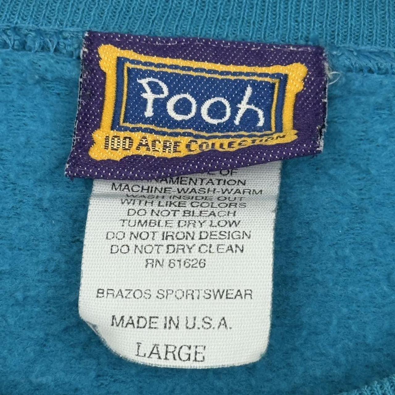 Vintage 90s Tigger Embroidered Pooh 100 Acre Collection Blue Sweatshirt (L)