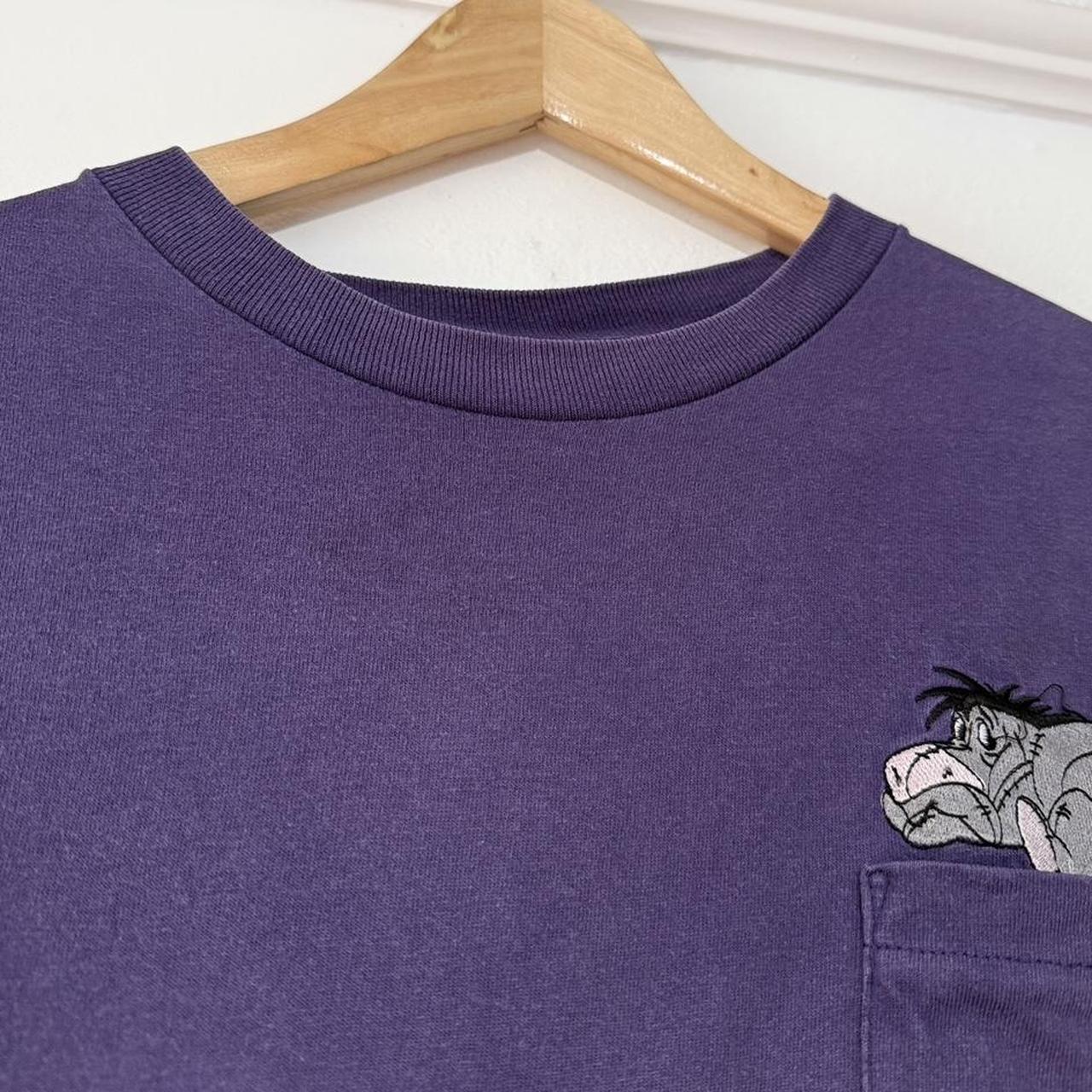 Vintage Eeyore Embroidered Disney Store 90s Pocket T Shirt (L)