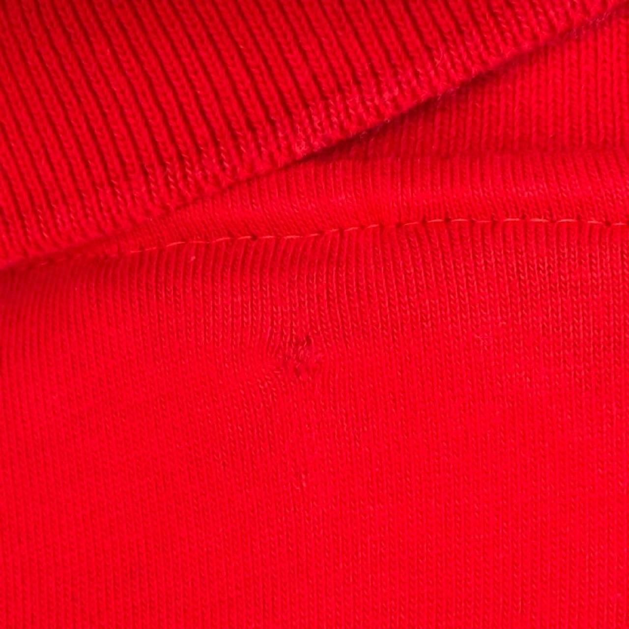 Vintage 90s Mickey Mouse Embroidered Red Polo Shirt (XL)