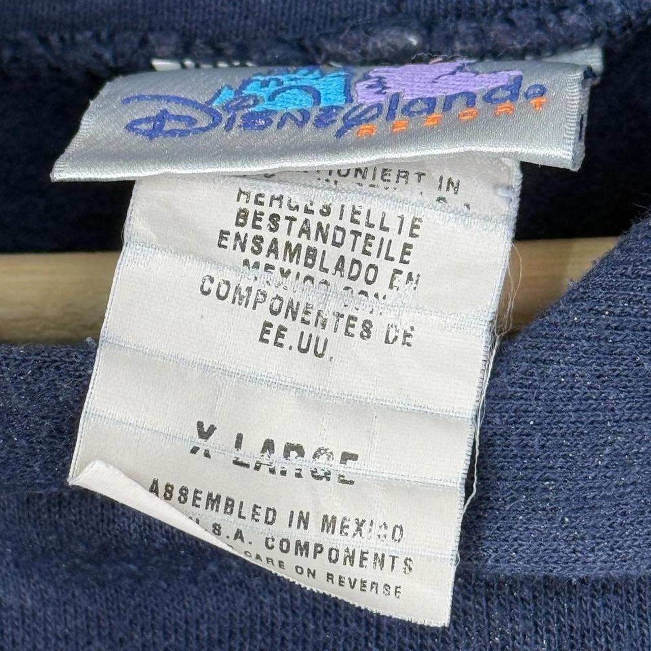 Vintage 00s Disneyland American Tradition Navy Blue Hoodie (XL)