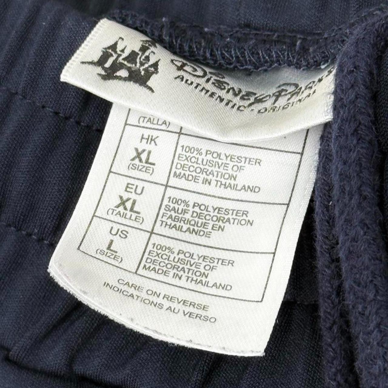 Disneyland Embroidered Striped Navy Blue Joggers (L/XL)