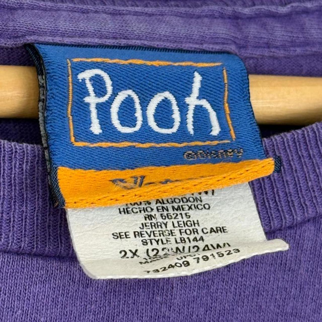 Vintage 90s Winnie The Pooh & Piglet Flower Butterflies Purple T Shirt (XXL/XXXL)