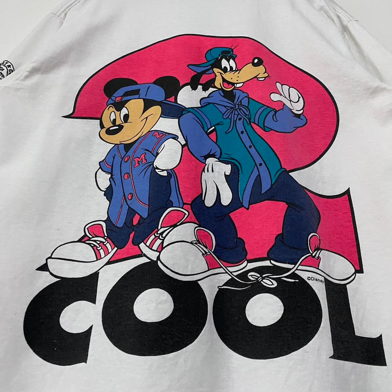 Vintage Mickey & Goofy Cool Distressed 90s T Shirt (M/L)