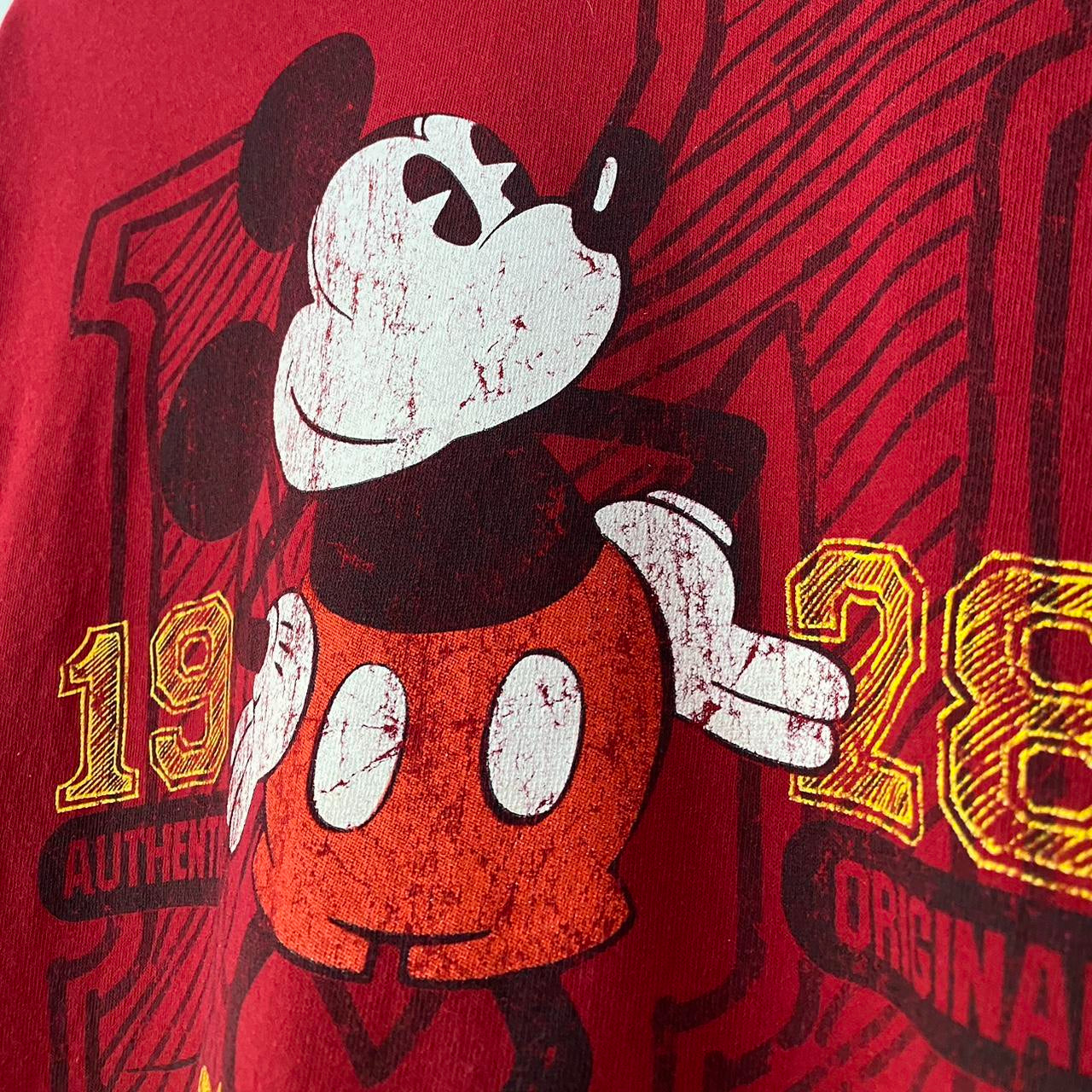 Mickey Mouse M Red T Shirt (XL)