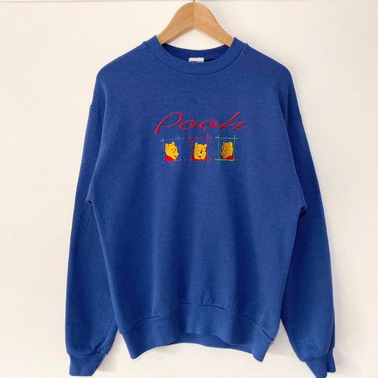 Vintage Pooh Blue 90s Sweatshirt (S)