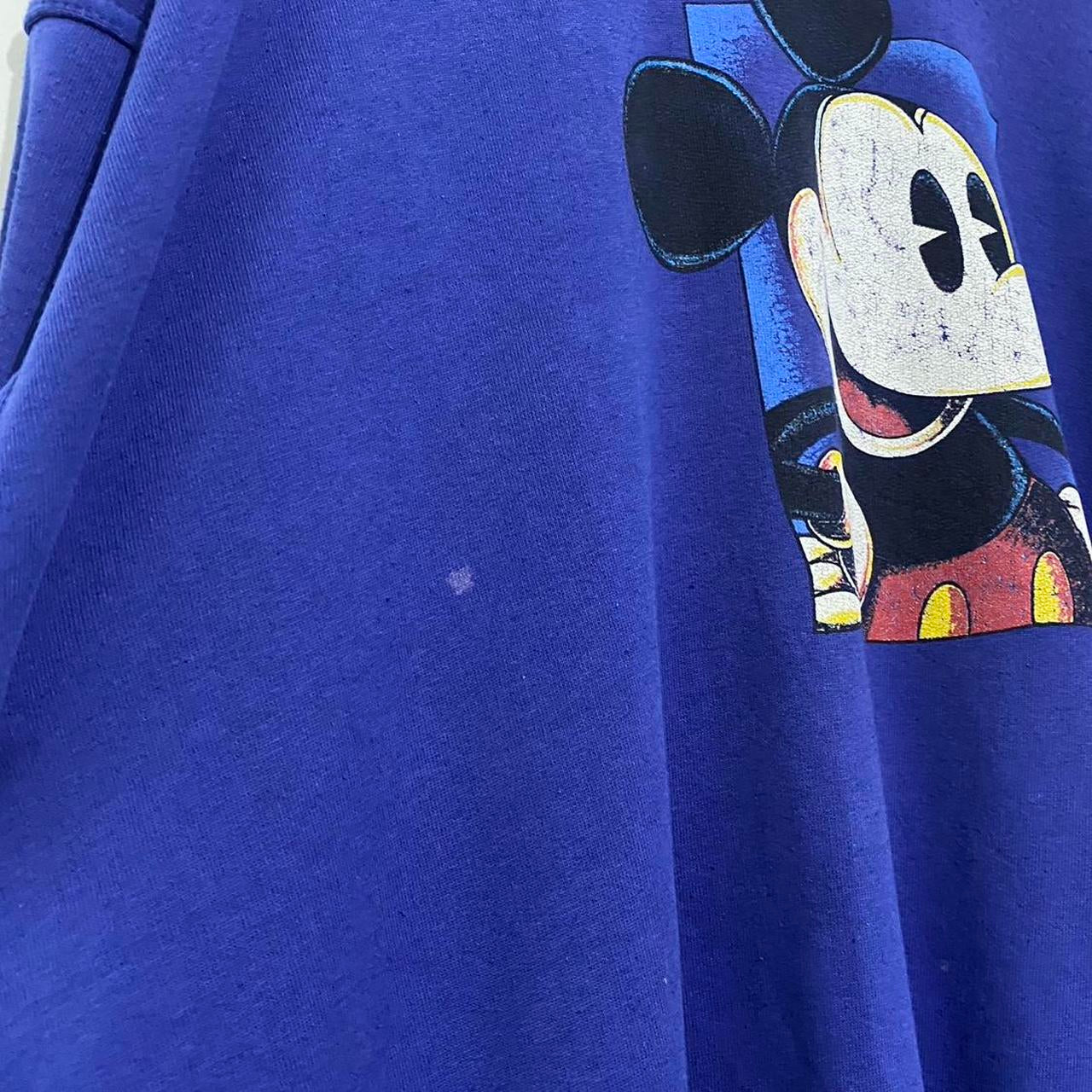 Vintage Mickey Mouse Blue 90s Sweatshirt (XL)