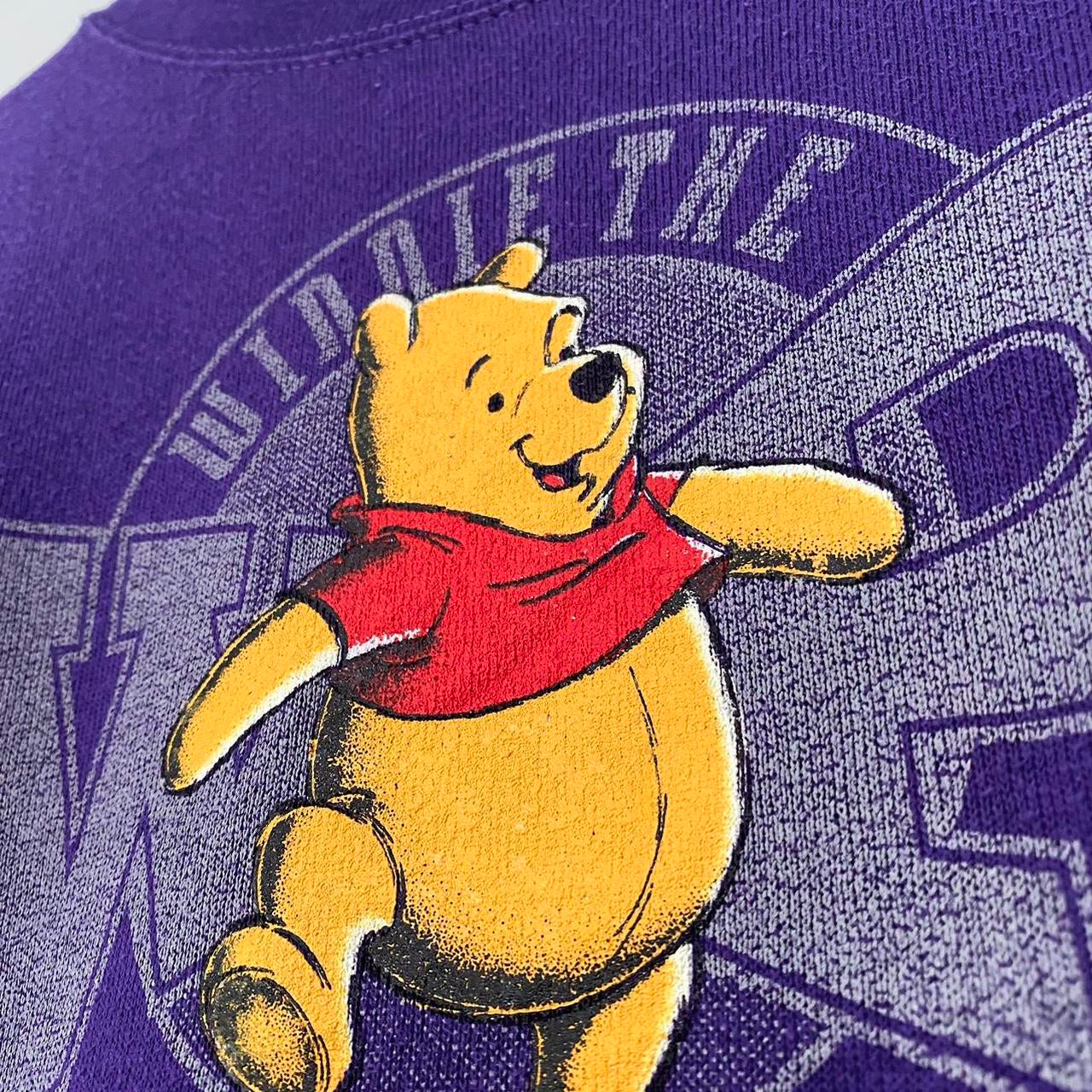 Vintage Pooh Bear Purple 90s Sweatshirt (XXL)