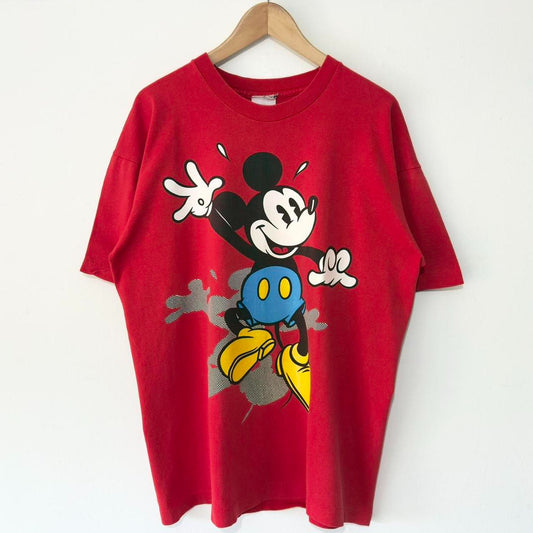 Vintage Mickey Mouse Shadow 90s T Shirt (XL)