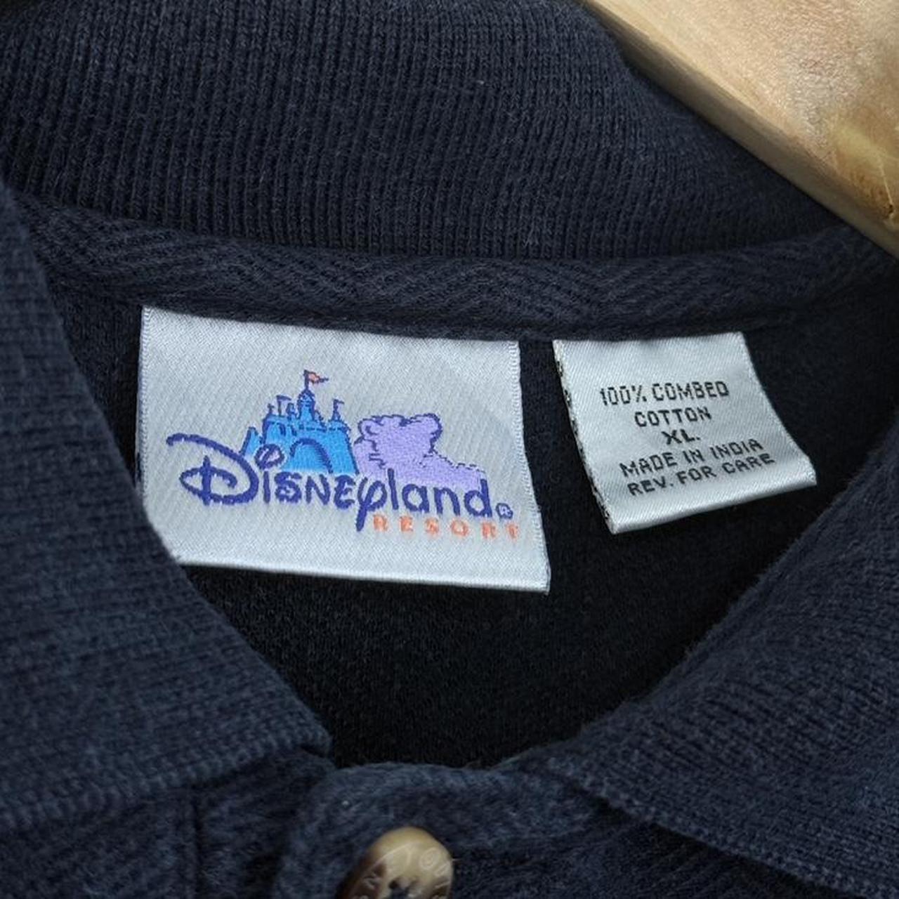 Vintage 00s Disneyland Hotel Embroidered Navy Polo Shirt (XL)