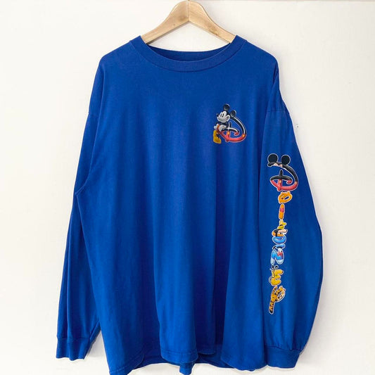 Vintage Disney Spell Out Long Sleeve (XL)