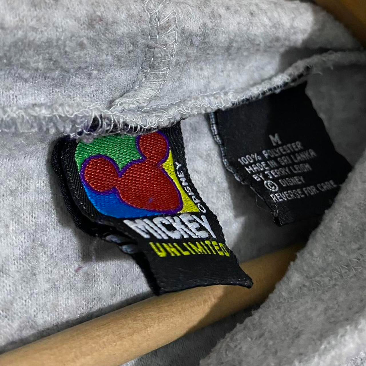 Vintage Mickey Fleece Hoodie (M)