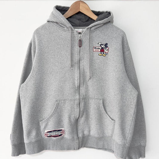 Vintage Mickey Mouse 00s Zip Up Hoodie (S)