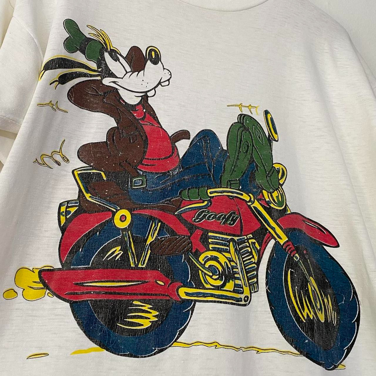 Vintage Goofy Motorbike Disney T Shirt (M/L)