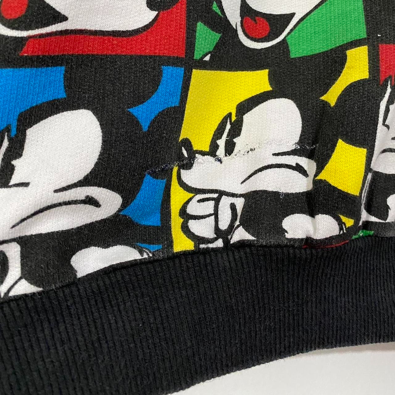 Vintage Mickey & Co Colour Squares Sweatshirt (M)