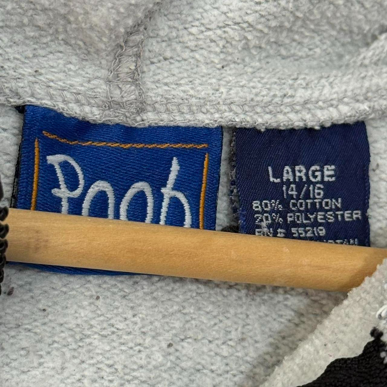 Vintage Pooh Zip Up Hoodie (L)