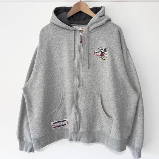Vintage Mickey Mouse 00s Zip Up Hoodie (Boxy XL)