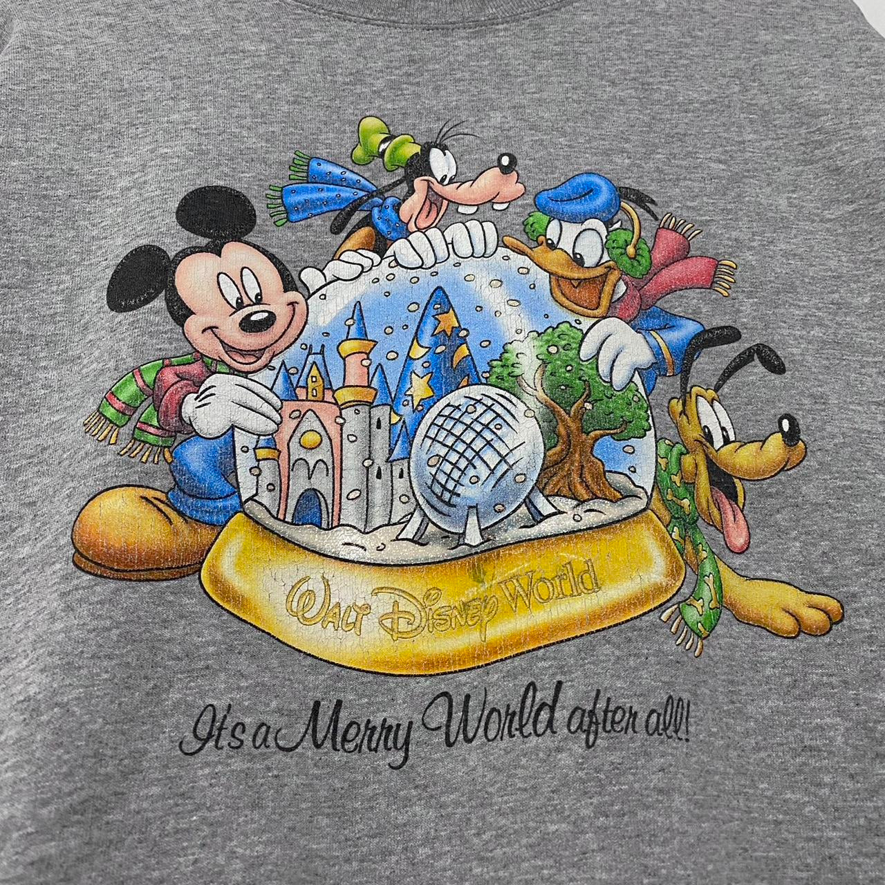 Vintage Walt Disney World Snow Globe Sweatshirt (L)