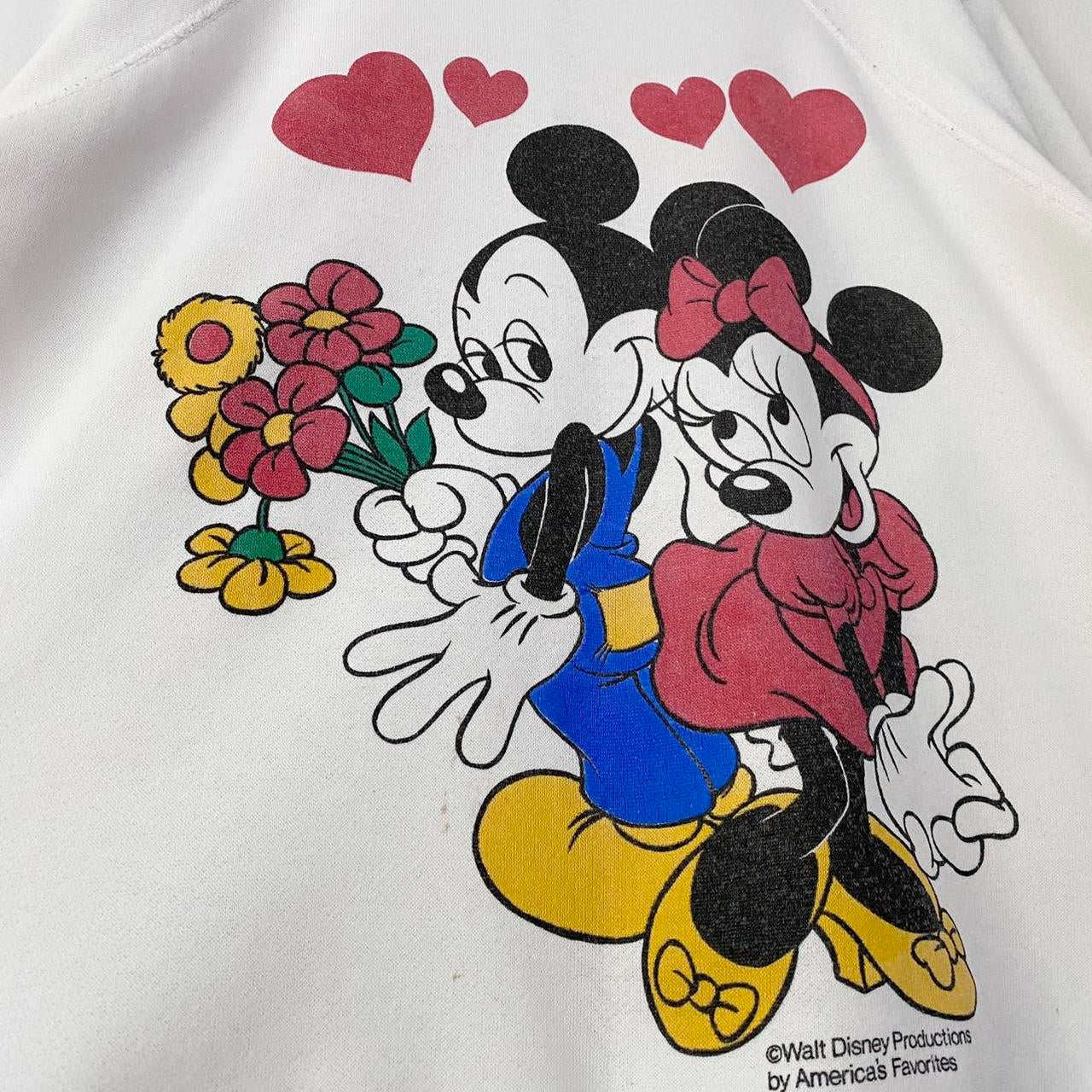 Vintage Mickey & Minnie Love 80s Sweatshirt (S)