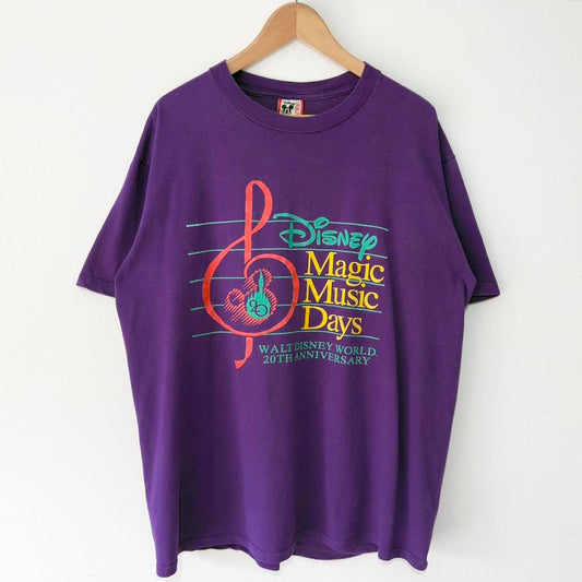 Vintage Magic Music Days Disney World 20th Anniversary 1991 T Shirt (XL)