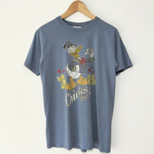 Donald Duck Chicks Dig Me! 00s T Shirt (S)