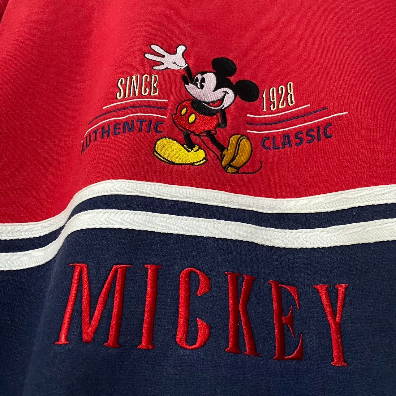 Vintage Mickey Striped 90s Sweatshirt (S)