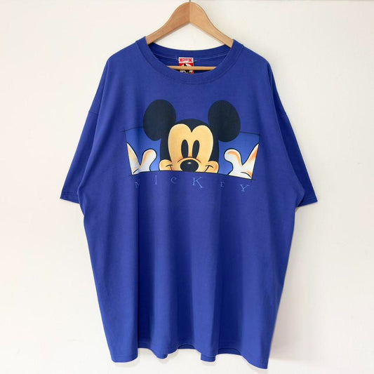 Vintage Mickey Mouse Face 90s T Shirt (XXL)