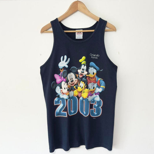 Vintage Mickey & Friends Orlando Florida 2003 Vest Tank Top (M)