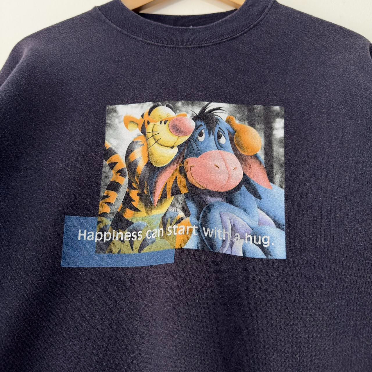 Vintage Tigger & Eeyore Happiness 00s Sweatshirt (M)