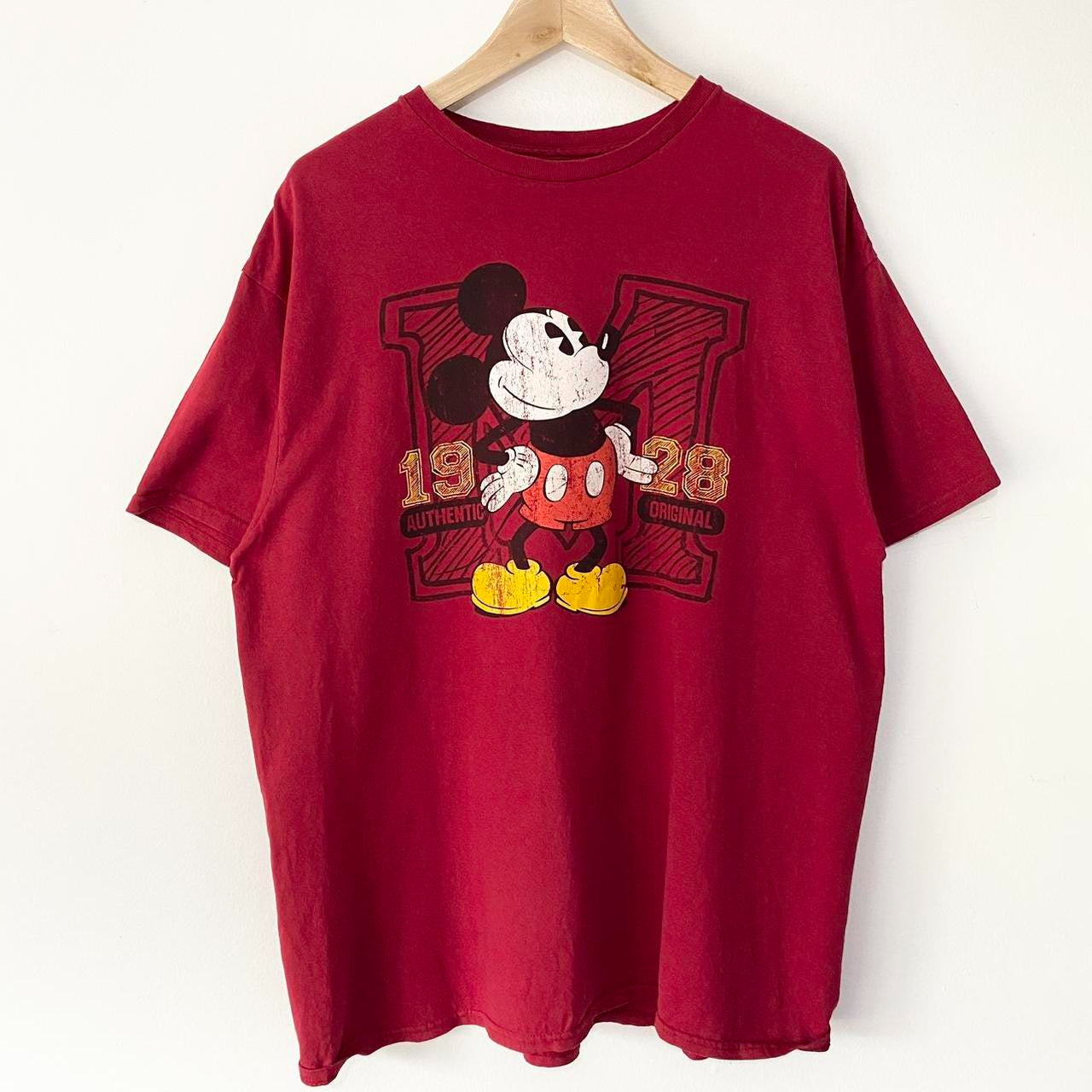 Mickey Mouse M Red T Shirt (XL)