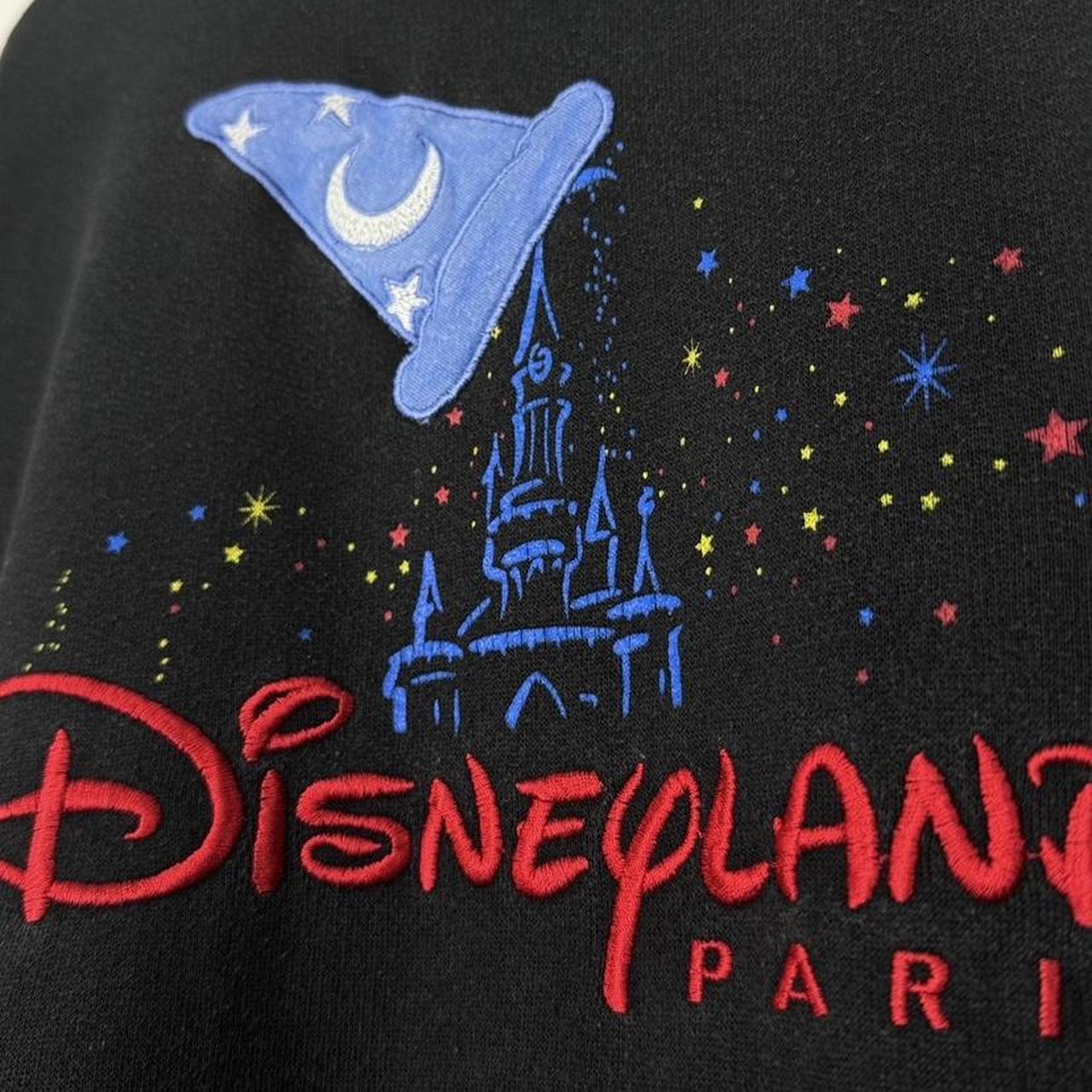 Vintage 90s Disneyland Paris Sorcerer's Hat Black Sweatshirt (L/XL)