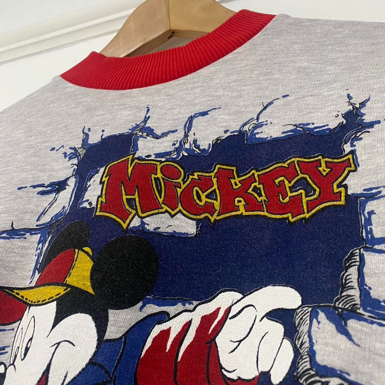 Vintage Mickey Mouse Hip Hop 90s Sweatshirt (XS)