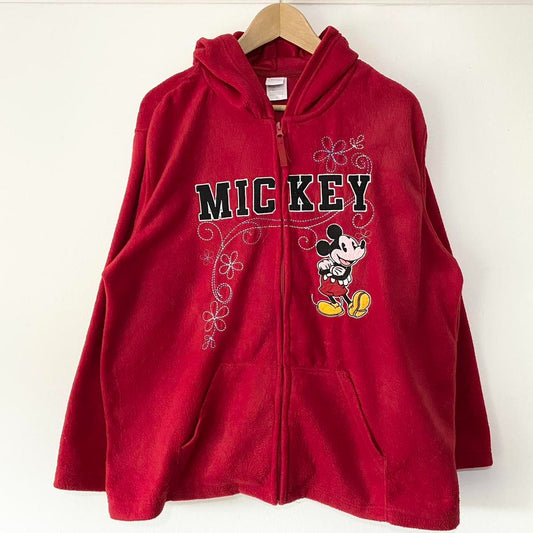 Mickey Zip Up Hoodie (L)