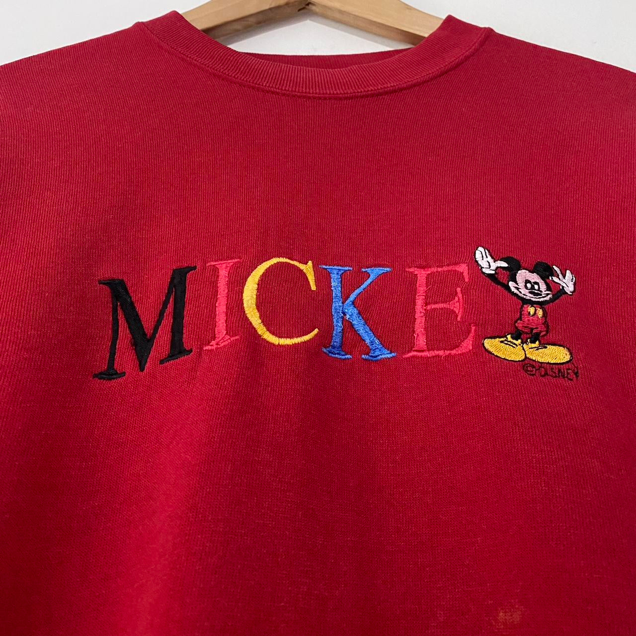 Vintage Distressed Mickey 90s Sweatshirt (L)