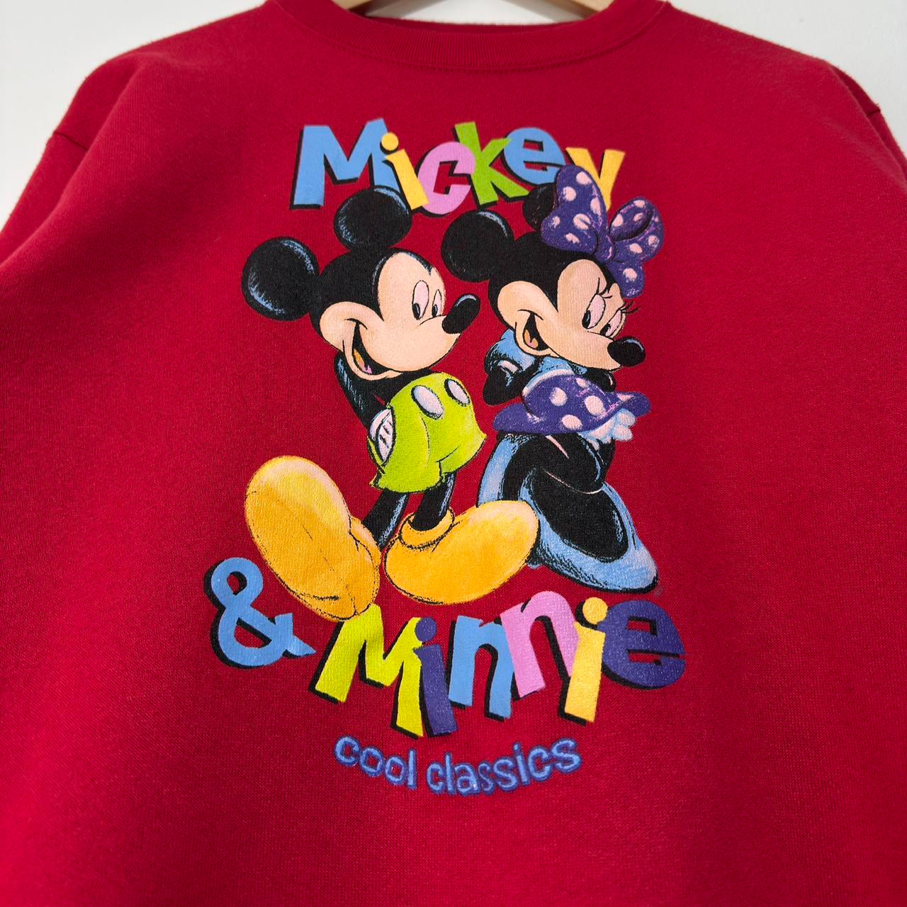 Vintage Mickey & Minnie Cool Classics 90s Sweatshirt (Youth XL/Adult XS)