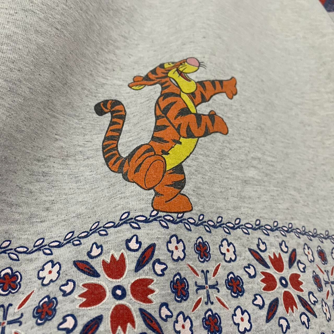 Vintage Tigger and Pooh 90s Grey T Shirt (XXL)