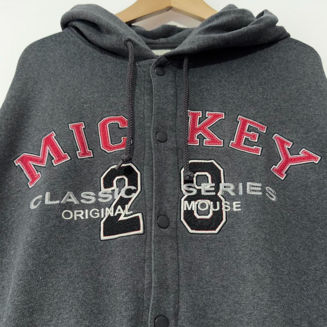 Vintage Mickey Button 00s Hoodie (XL/XXL)