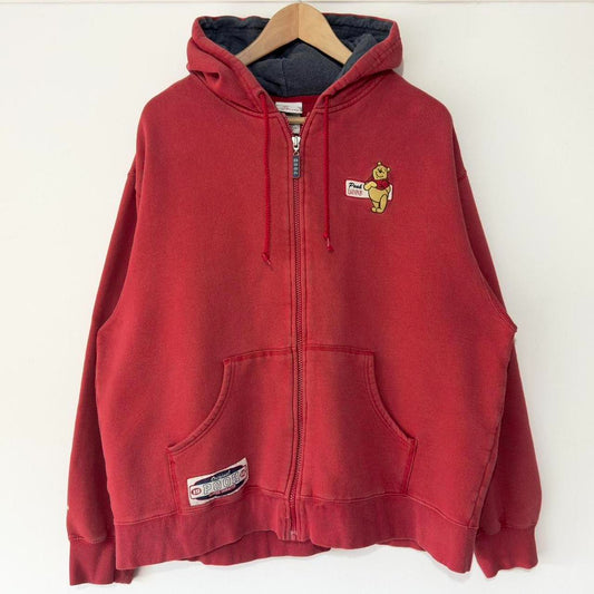 Vintage Pooh 00s Zip Up Hoodie (Boxy M/L)