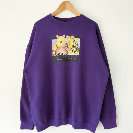 Vintage Pooh & Tigger Disney Store 00s Sweatshirt (XL)