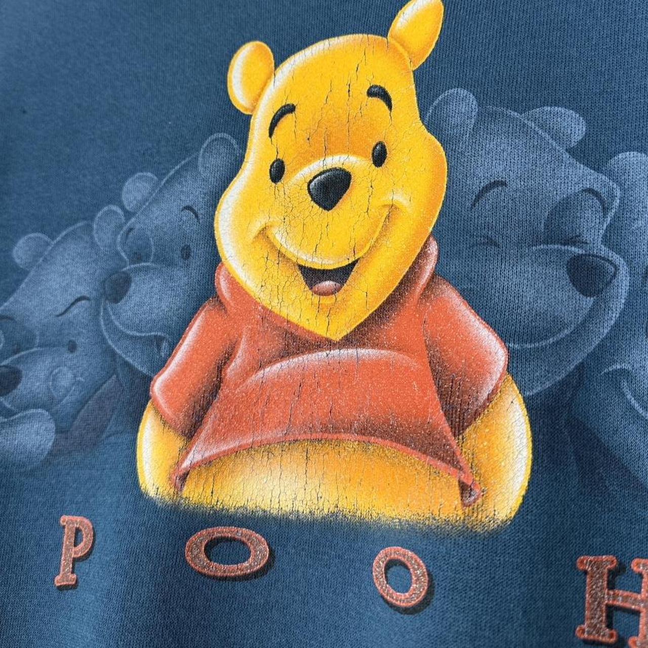 Vintage 00s Winnie the Pooh The Disney Store Blue Sweatshirt (L)